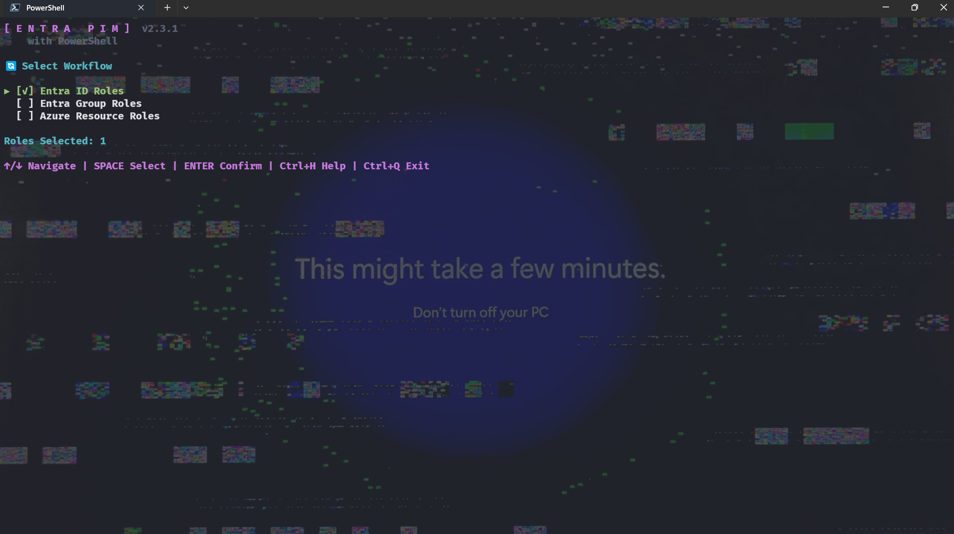 Workflow Selector - Choose between Entra ID, Group, or Azure roles